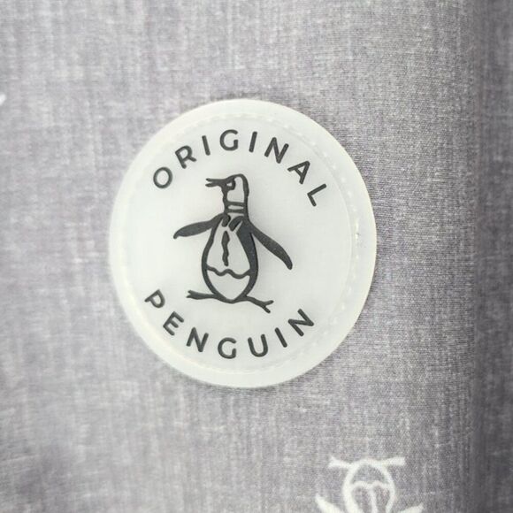 ORIGINAL PENGUIN Men's Windbreaker | Quarter Zip Hoodie | Small, Gray - Picture 8 of 8